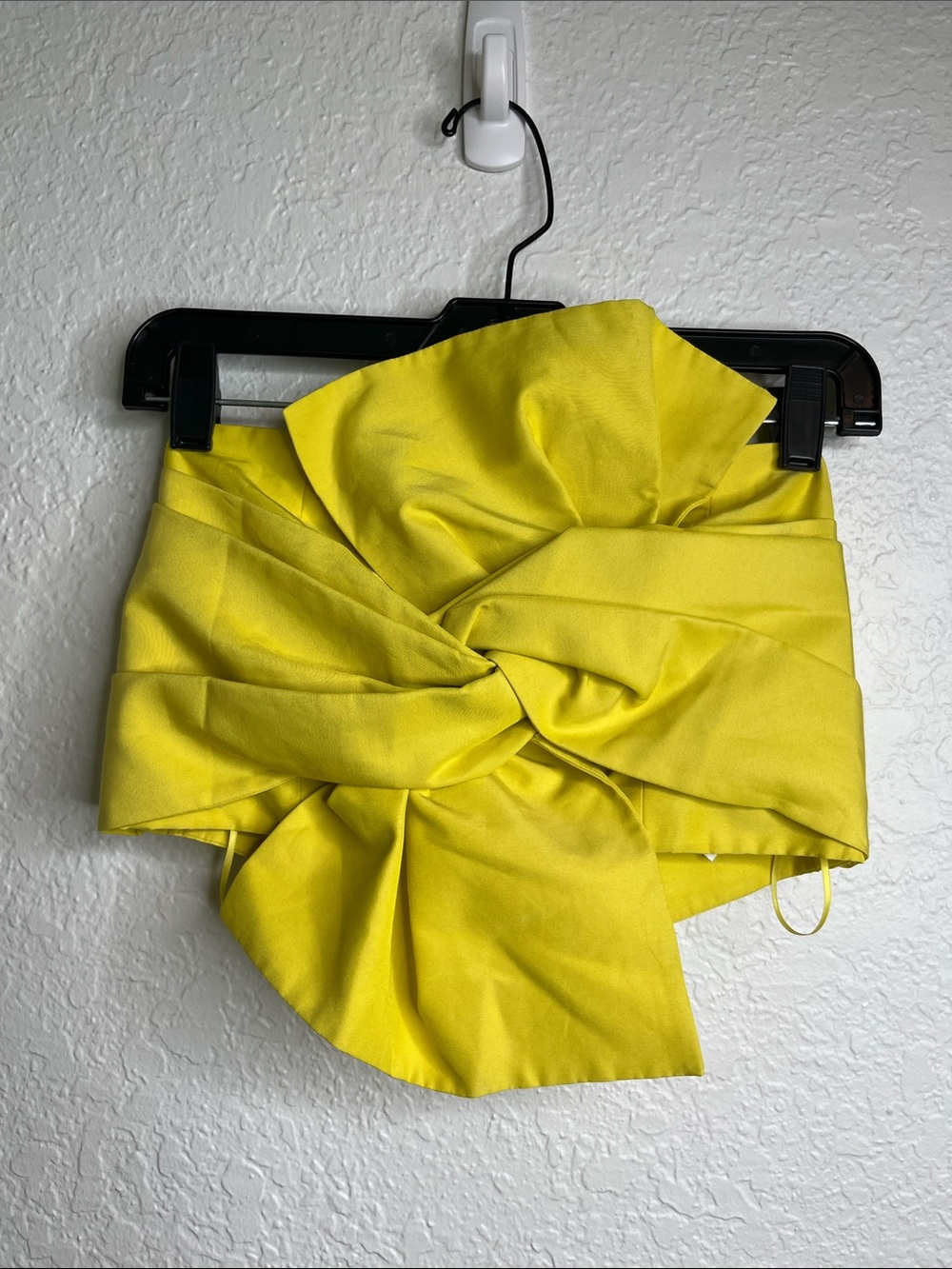 JUDY ZHANG Silk Blend Twist Tie Strapless Crop Top Sz 6